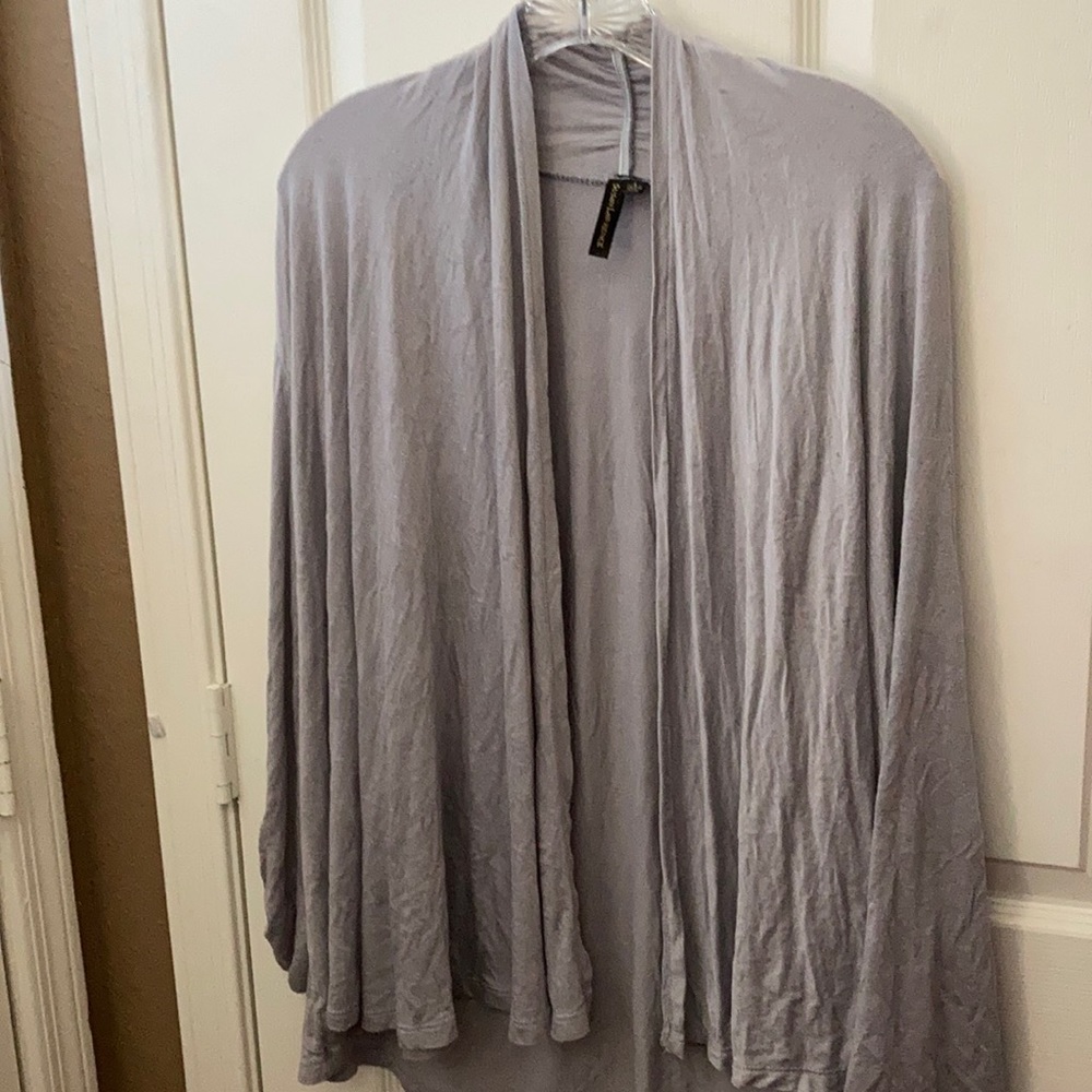 FINAL MARKDOWN Susan Lawrence flowy open front cardigan large